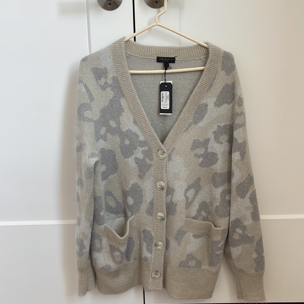 NWT Rag & Bone Leopard Cardigan - Picture 4 of 8